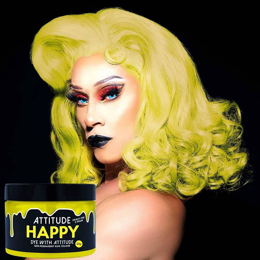 Happy UV Yellow Attitude Hair Dye