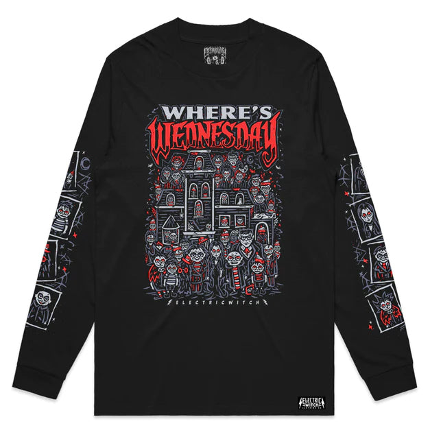 Where's Wednesday Long Sleeve Tee