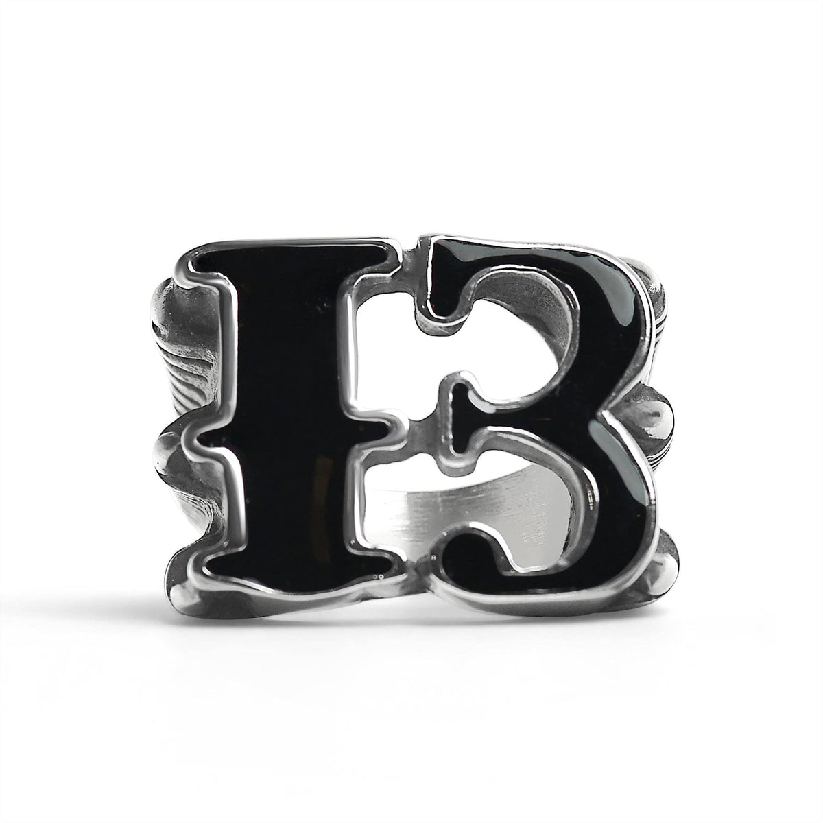 Lucky "13" Dragon Claw Signet Ring