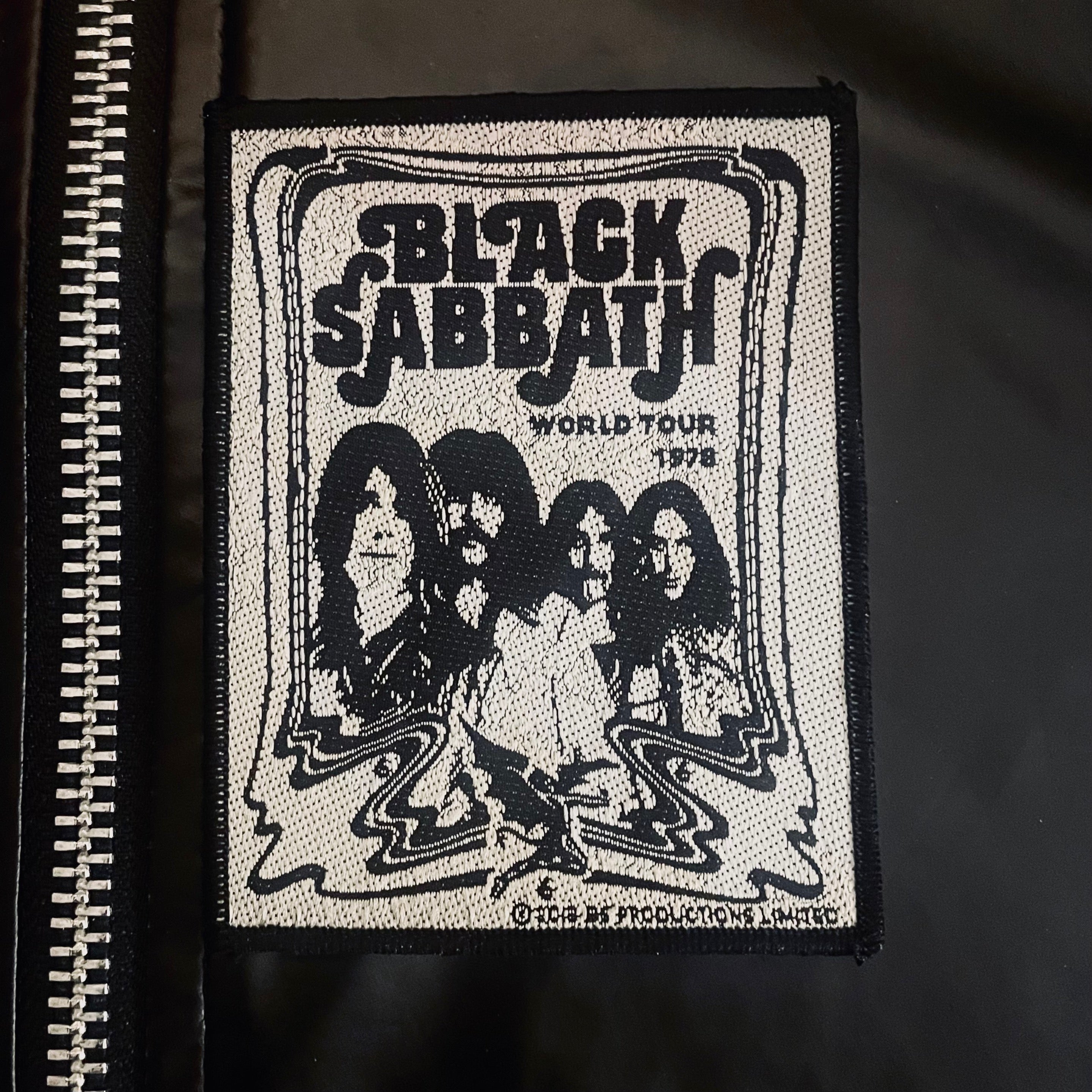 BLACK SABBATH Logo Woven 1978 World Tour Patch