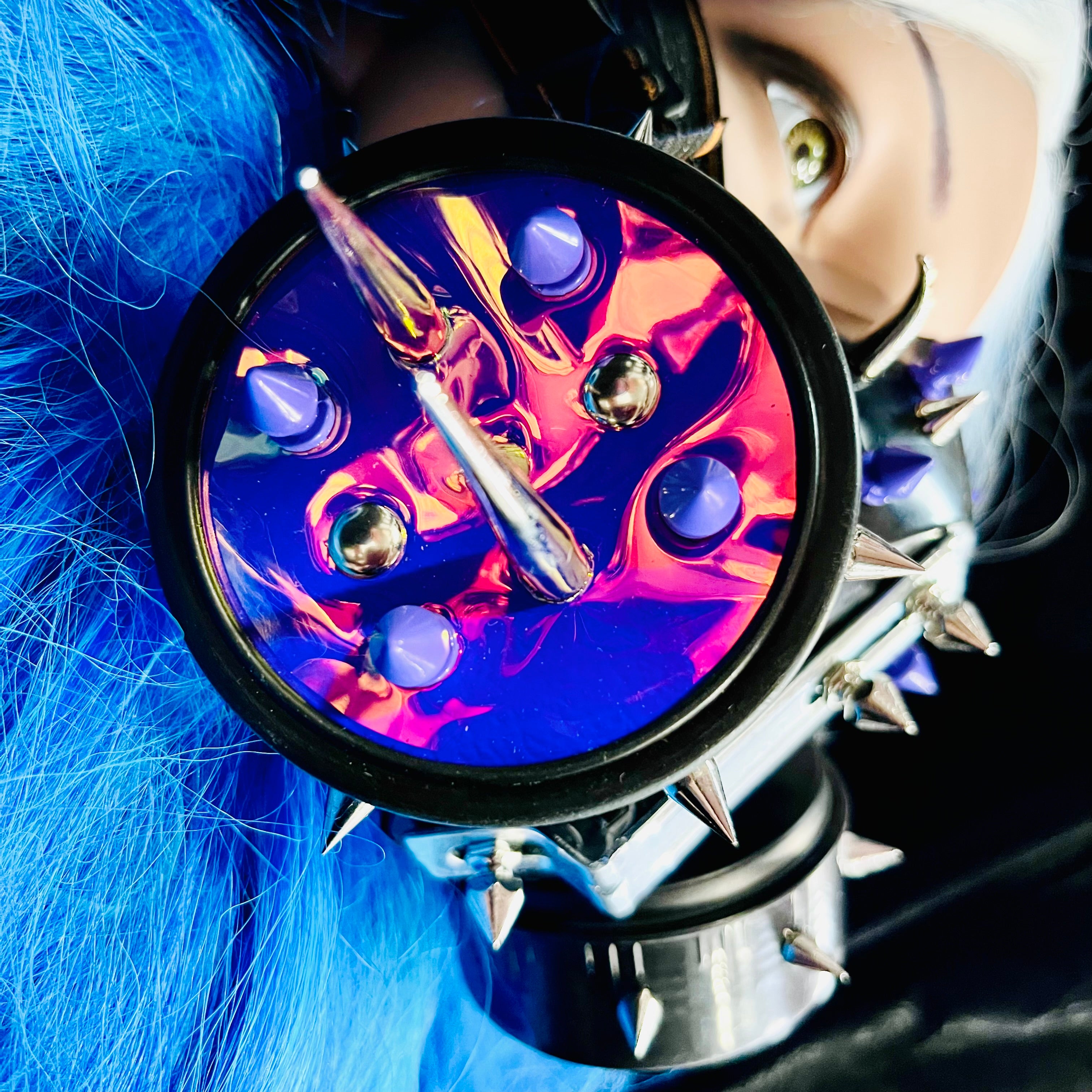 Curium Ring Cybergoth Gas Mask