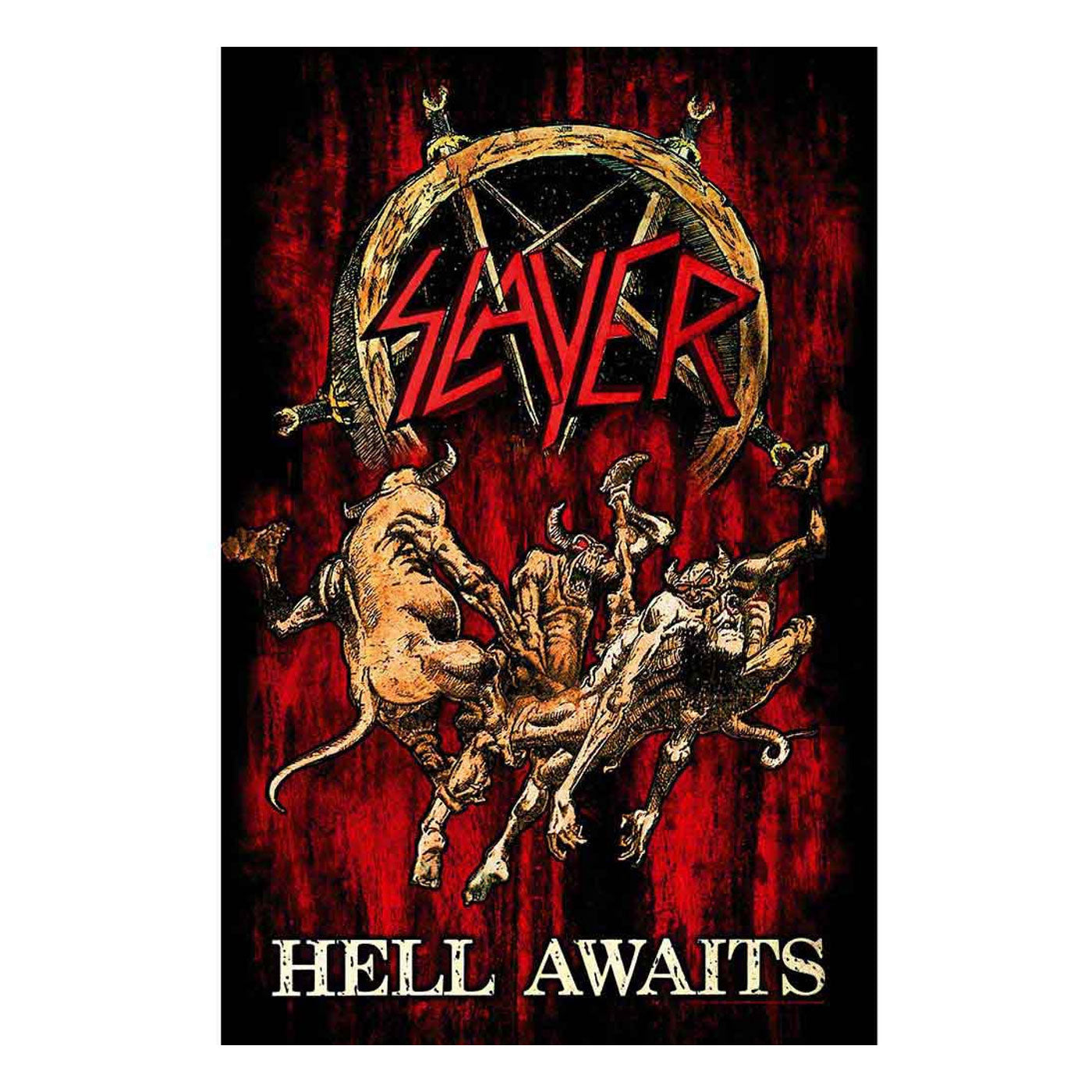 SLAYER Hell Awaits Wall Flag