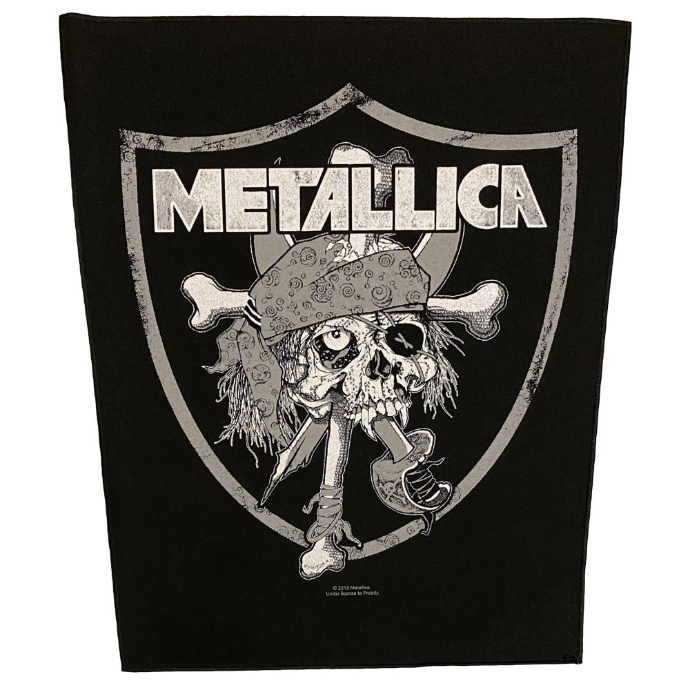 METALLICA Raiders Skull Back Patch