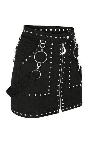 Per-SUEDE-ed Stud Skirt