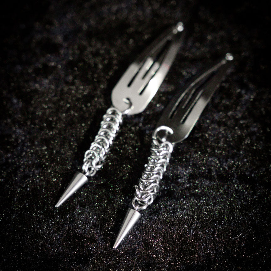Descendent Mini Chain Hair Clips