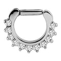Clicker Emblazoned Essence Surgical Steel Septum Piercing