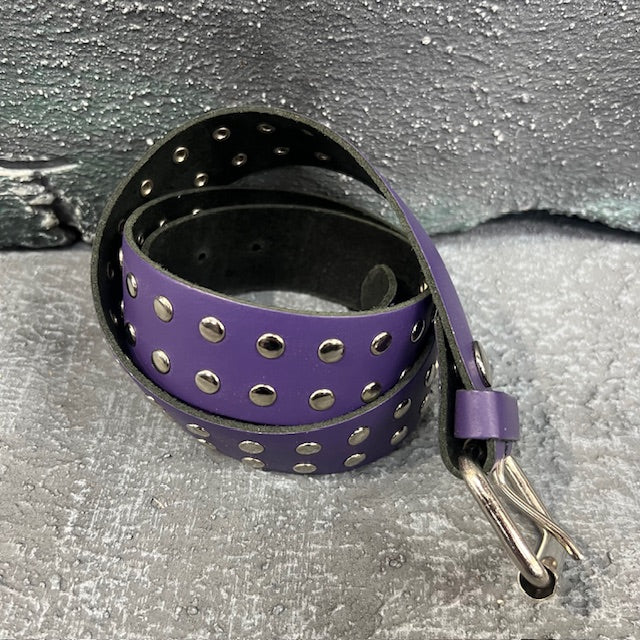 Rivet Redux Tyrian Leather Belt (Medium)