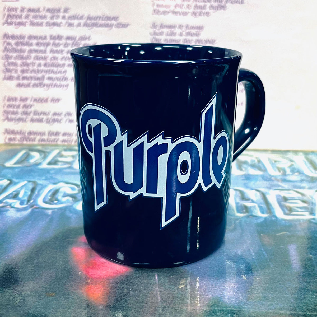 DEEP PURPLE Blue Logo Mug