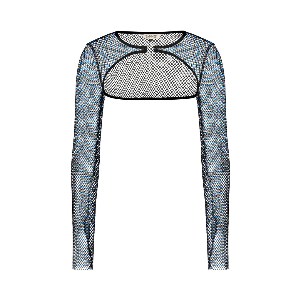 Venus Metallic Blue Bolero