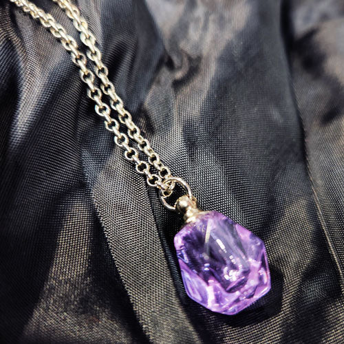 Immaculate Clear Cremation Vial Necklace