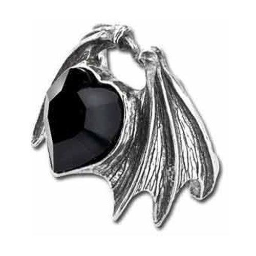 Draco Black Heart Ring