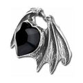 Draco Black Heart Ring