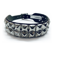 Deuce Leather Studded Collar