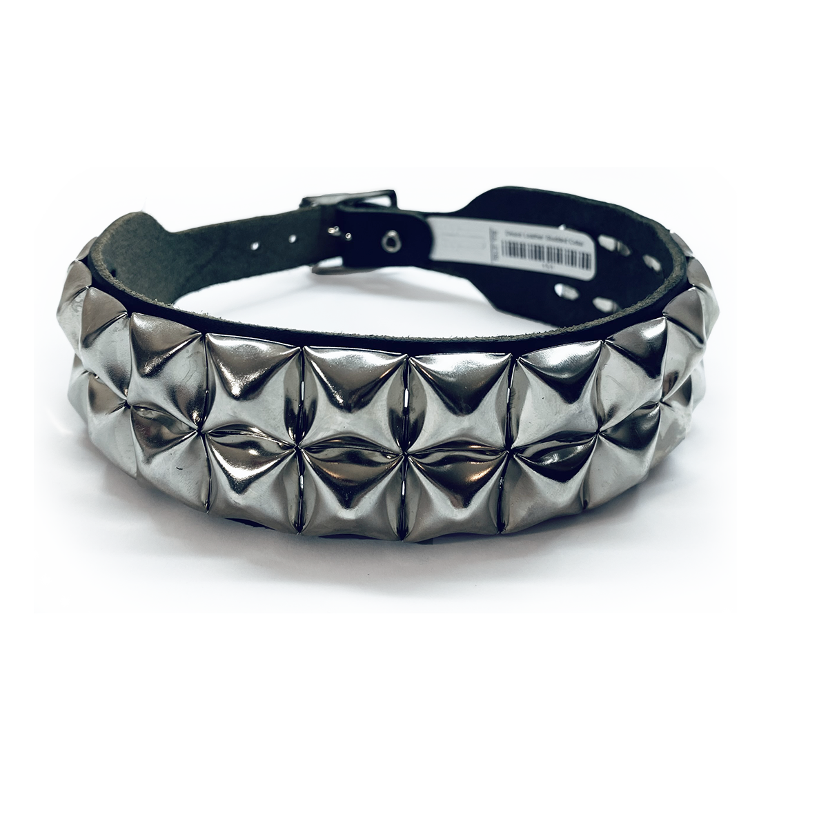 Deuce Leather Studded Collar