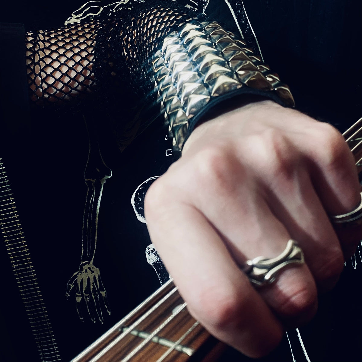 Hellion Gauntlet Studded Leather