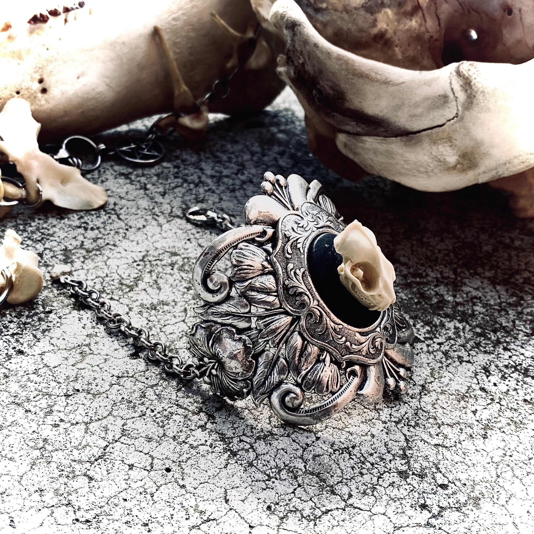 Nightwatcher Filigree Bat Wrist Cuff