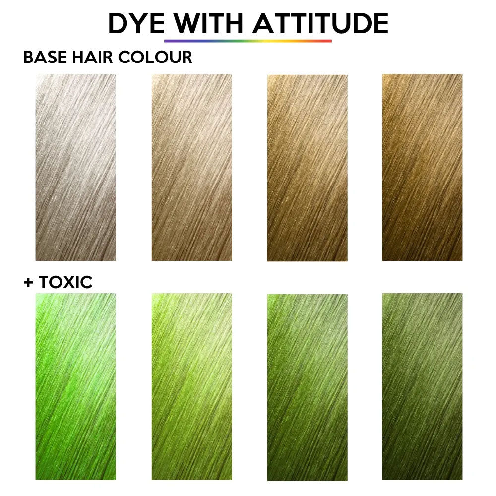Toxic UV Green Attitude Hair Dye