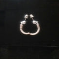 Rabbit Teeth Earrings Sterling Silver