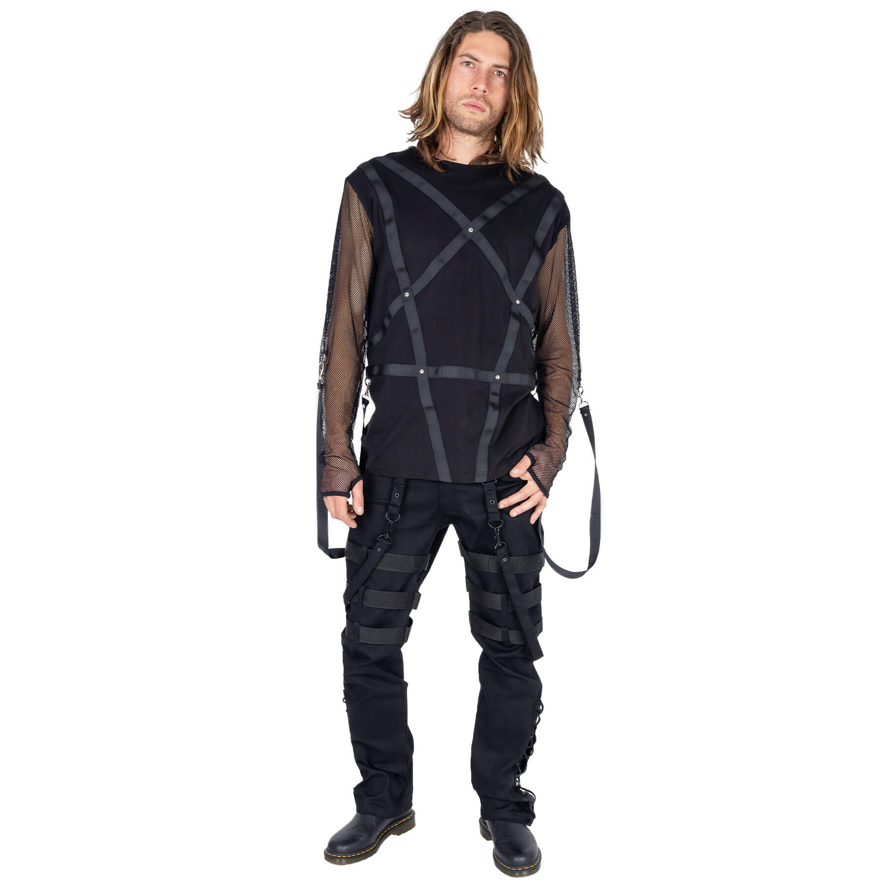 Mateo Strapped Penta Long Sleeve Top