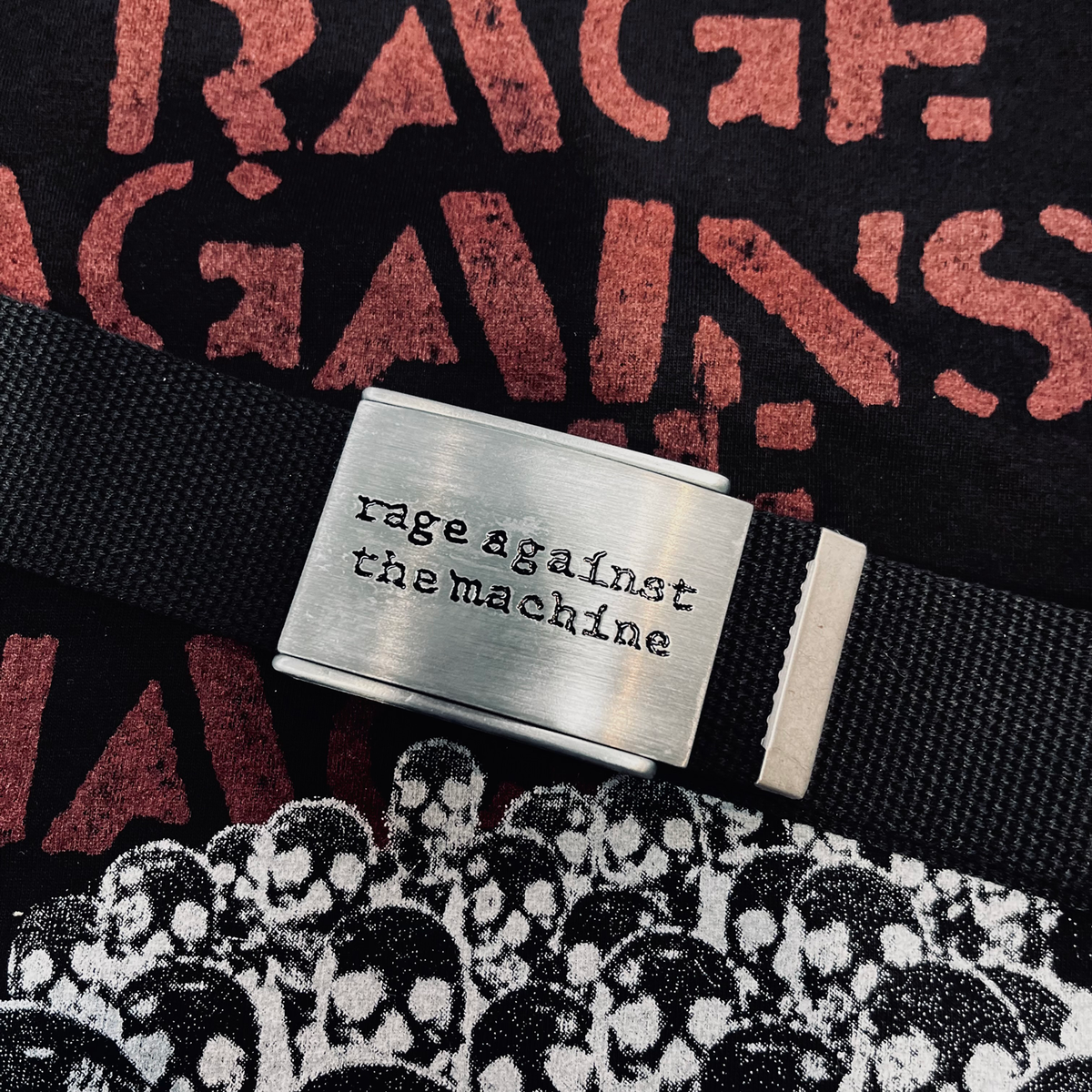 RAGE AGAINST THE MACHINE (RATM) Webbing Adjustable Belt