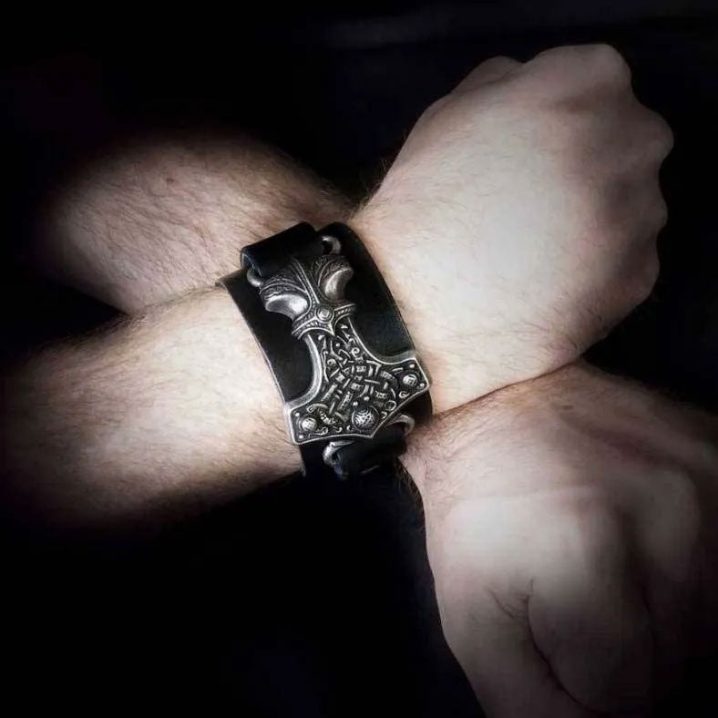 Thunder Hammer Wrist Cuff By Alchemy