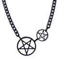 Conjurers Double Black Penta Necklace