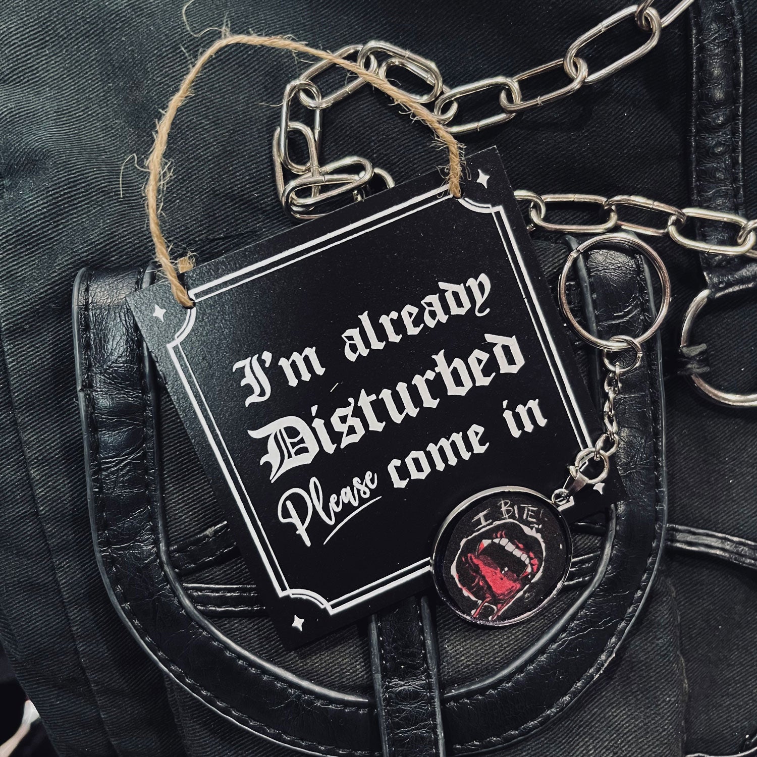 I'm Already Disturbed Mini Sign