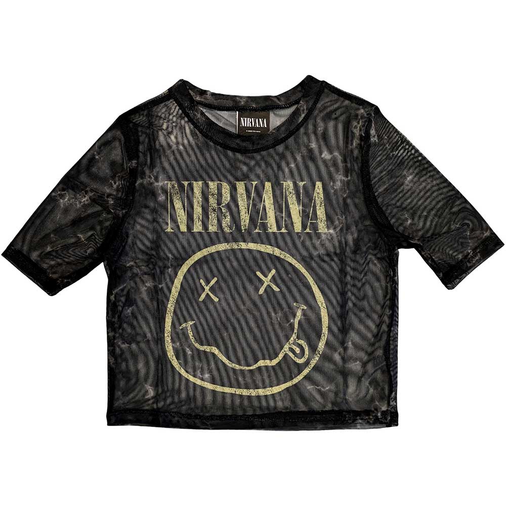 NIRVANA Mesh Crop Top