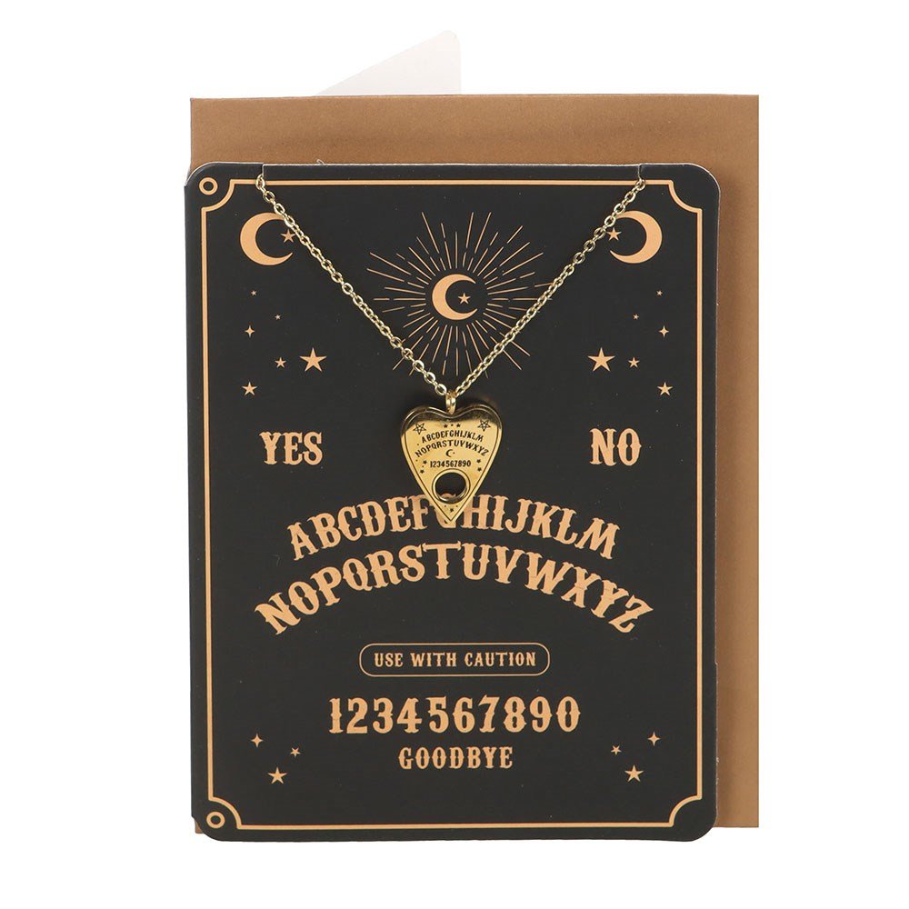 Spirit Board Blank Card and Necklace
