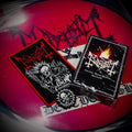 MAYHEM Atavistic Black Disorder/ Kommando Cassette with Patch and Badge (2021)