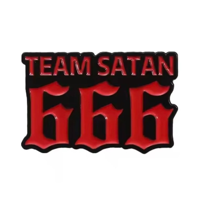 Team Satan 666 Enamel Pin