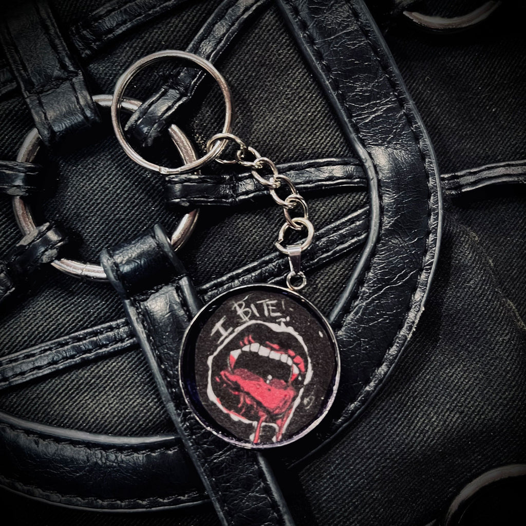 I Bite Keyring