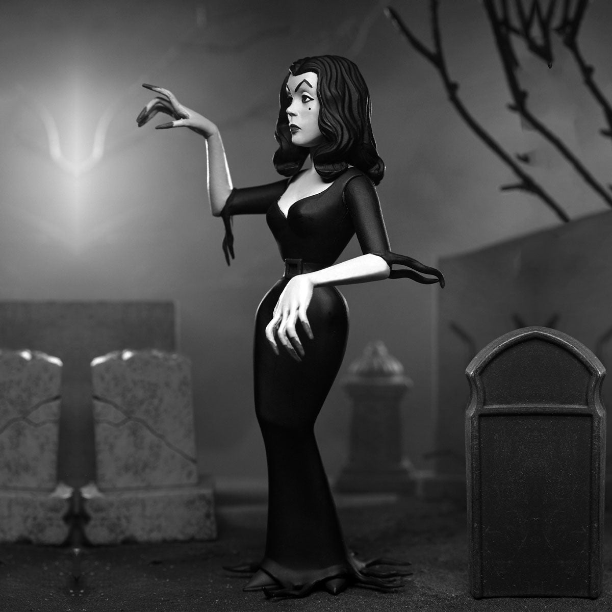Vampira Toony Terror Silver Screen Edition 6″ Figure