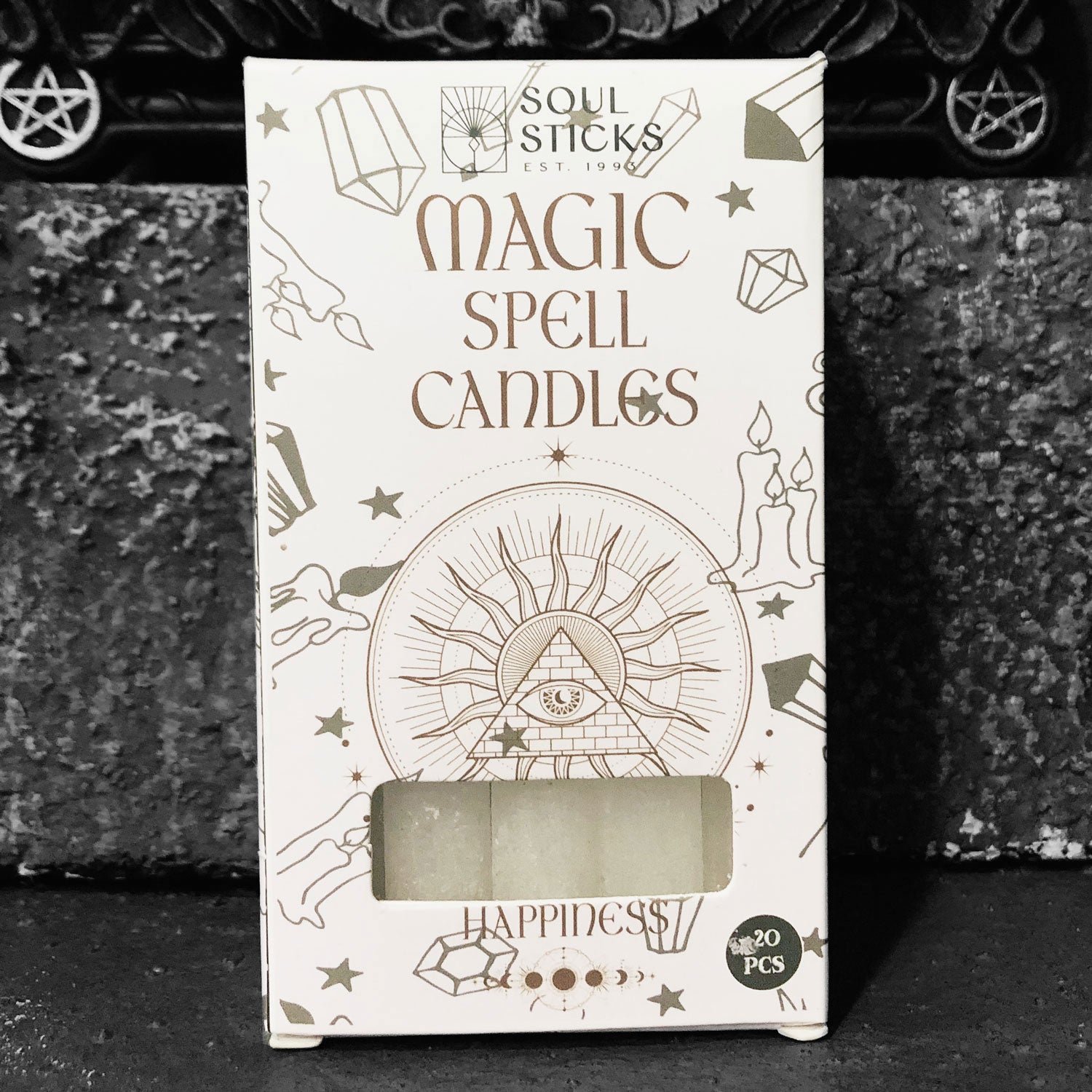 Spell Ritual Mini Candles - 20pk Happiness: White