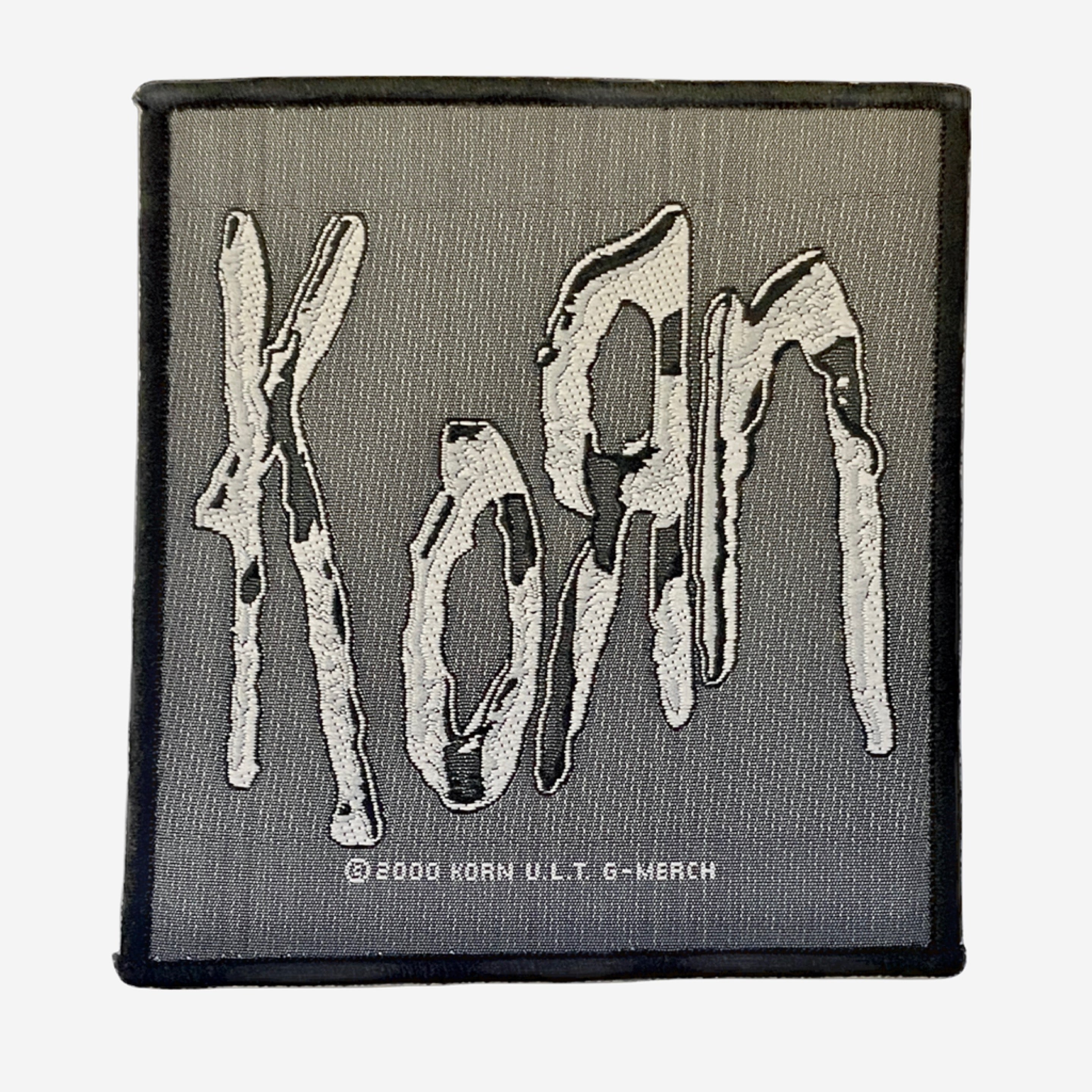 KORN Grey Logo Patch
