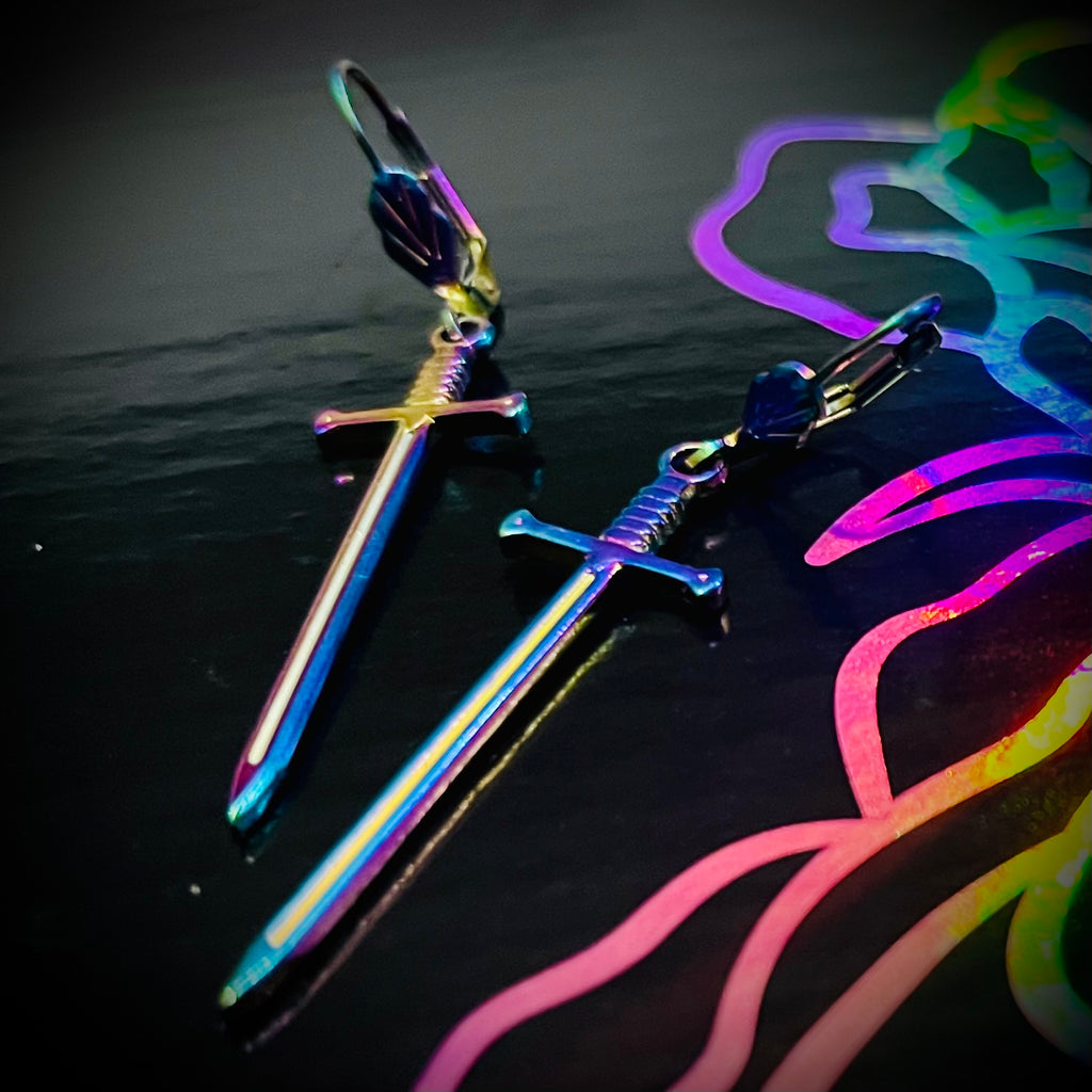 Tityus Sword Earrings