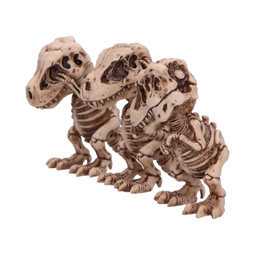 Three Wise Tyrannosaurus Rex Skeleton Figures
