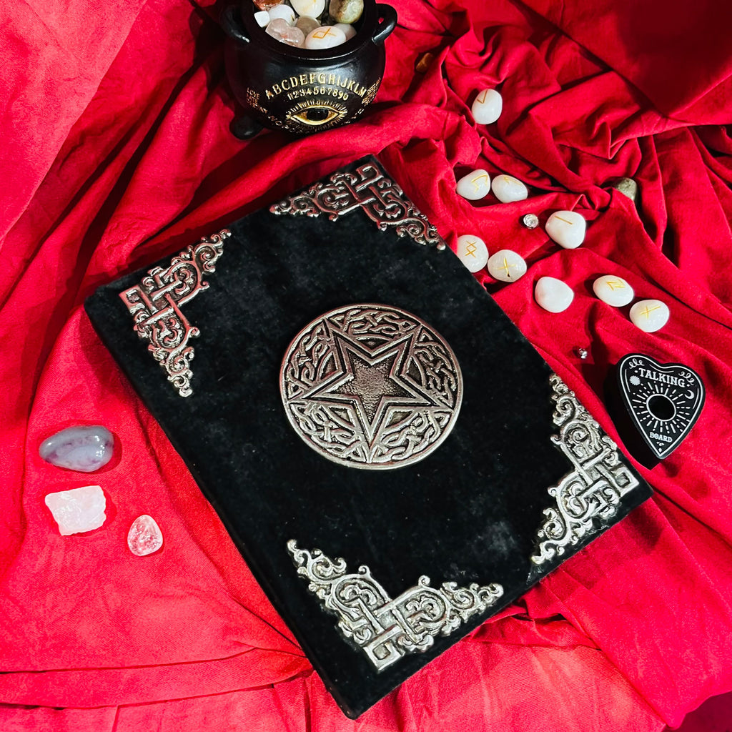 Scribers Grimoire Velvet Spellbook Journal