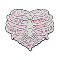 Ice Scream Heart Enamel Pin