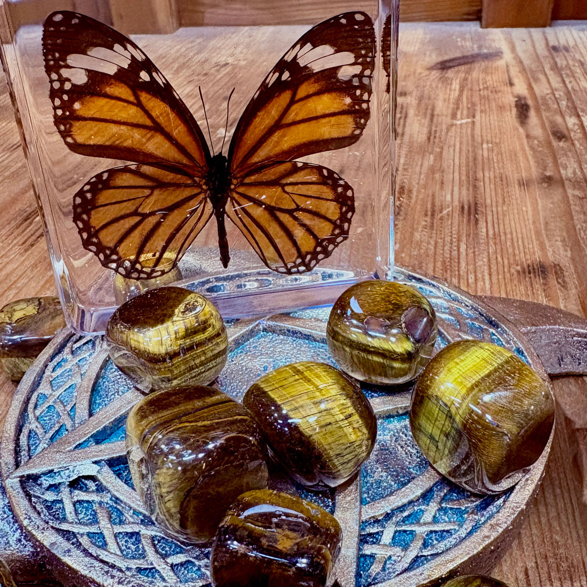 Tiger Eye Tumbled Gemstone Single Stone