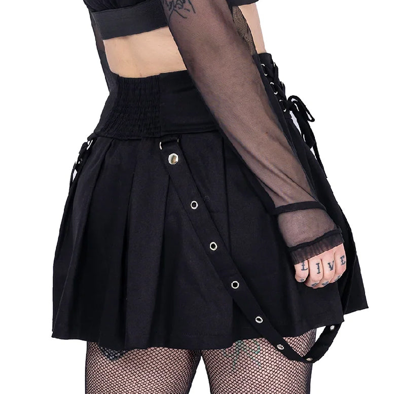 Rebellious Deathly Black Skirt