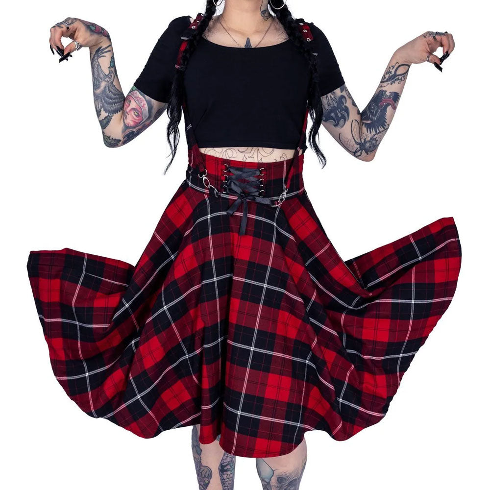 Seneca Red Tartan Full Skirt