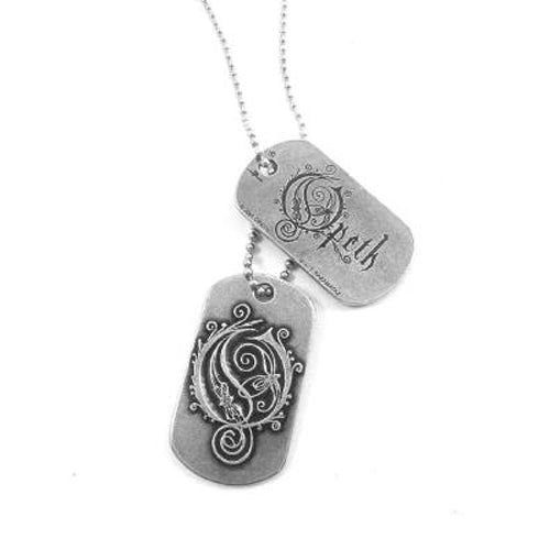 OPETH Dog Tags Rock Merch Necklace