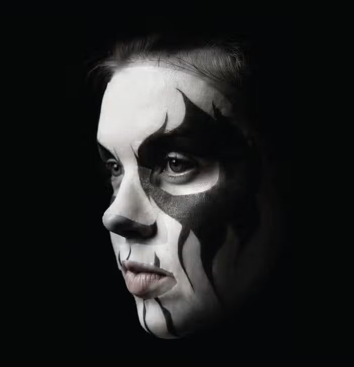 Corpse Paint Face Sheet Mask Black Death
