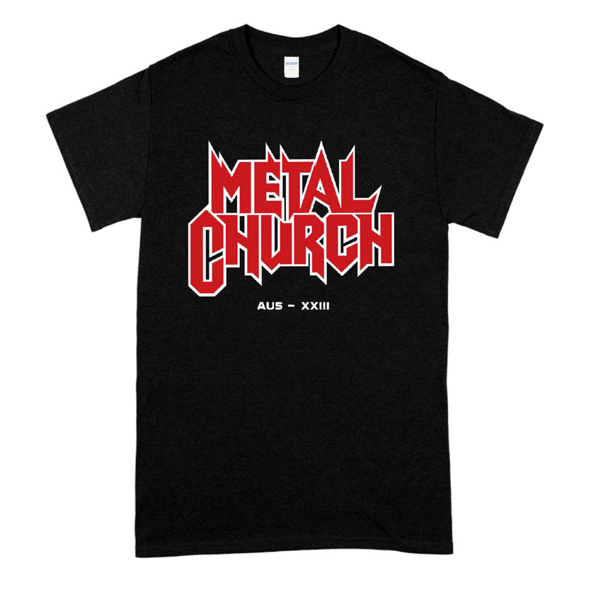 METAL CHURCH 2023 Australian Tour Logo Tee