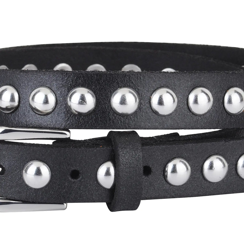 Slow Drive Studded Leather Belt