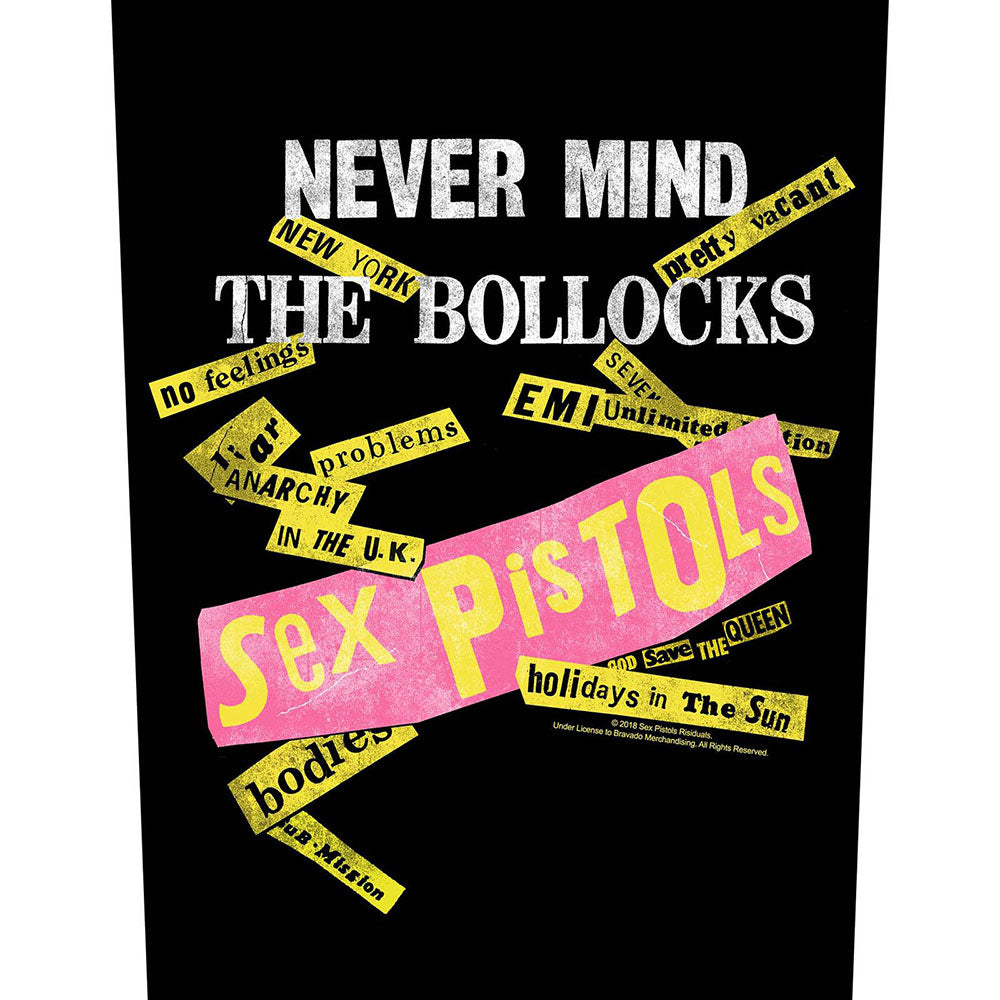 SEX PISTOLS Never Mind The Bollocks Back Patch