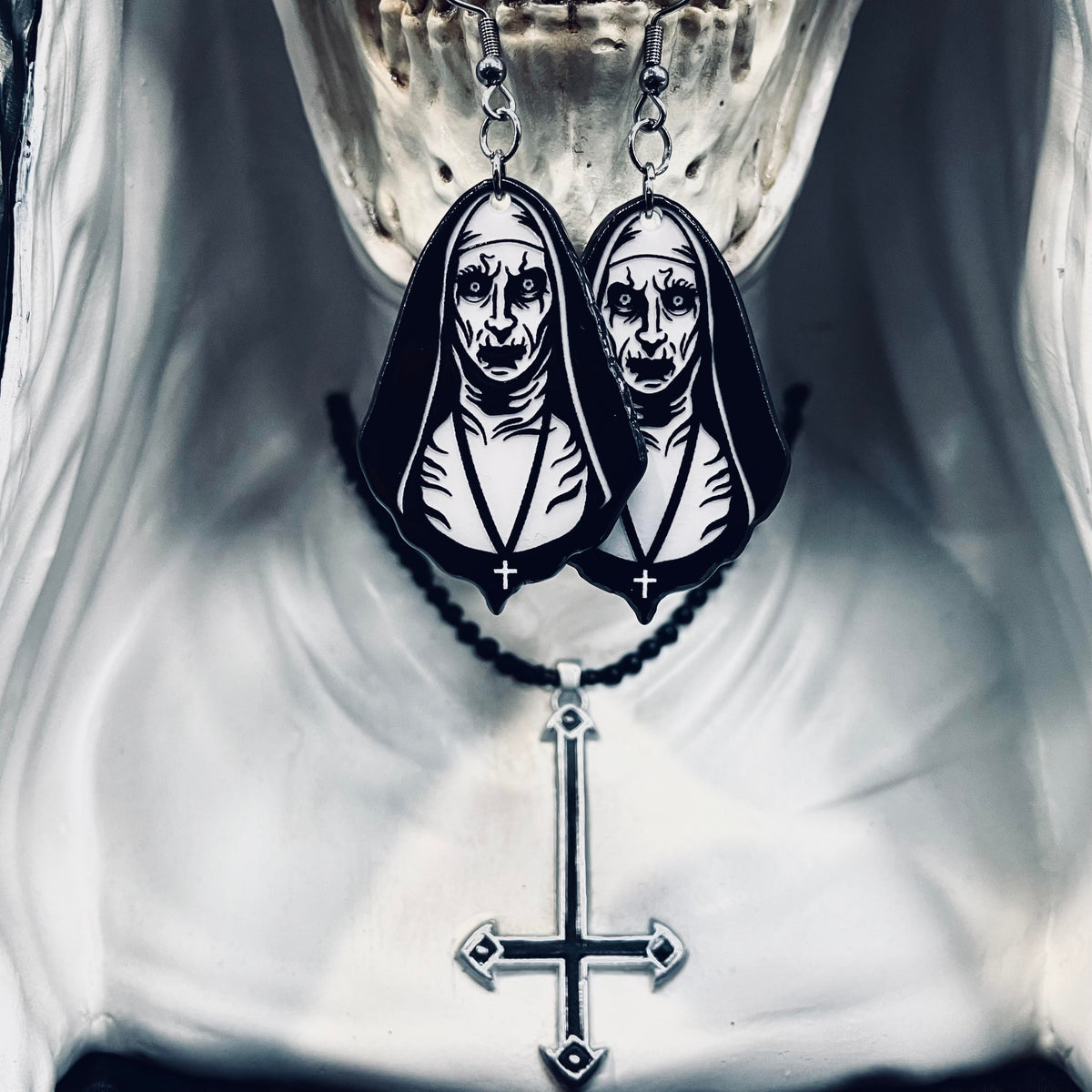 Valak Nun Guise Earrings