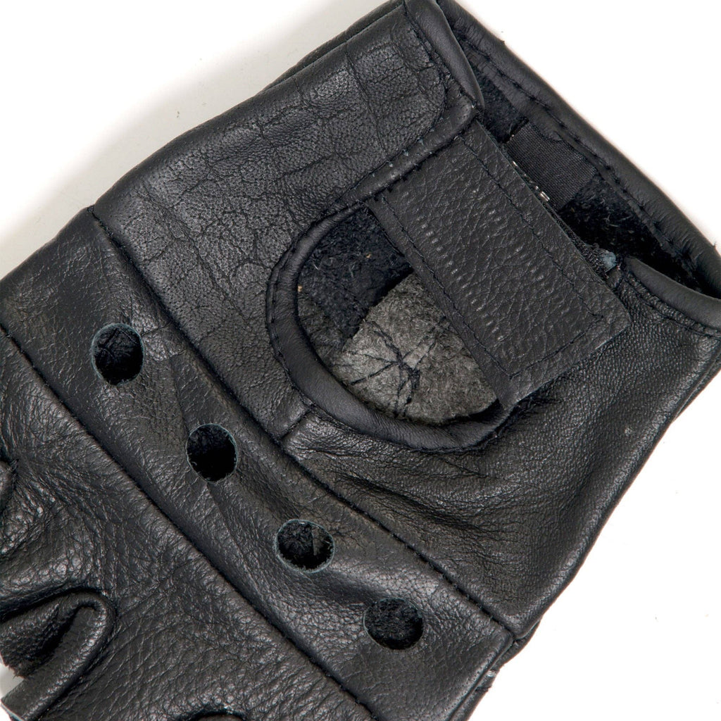 Leather Raider Fingerless Gloves