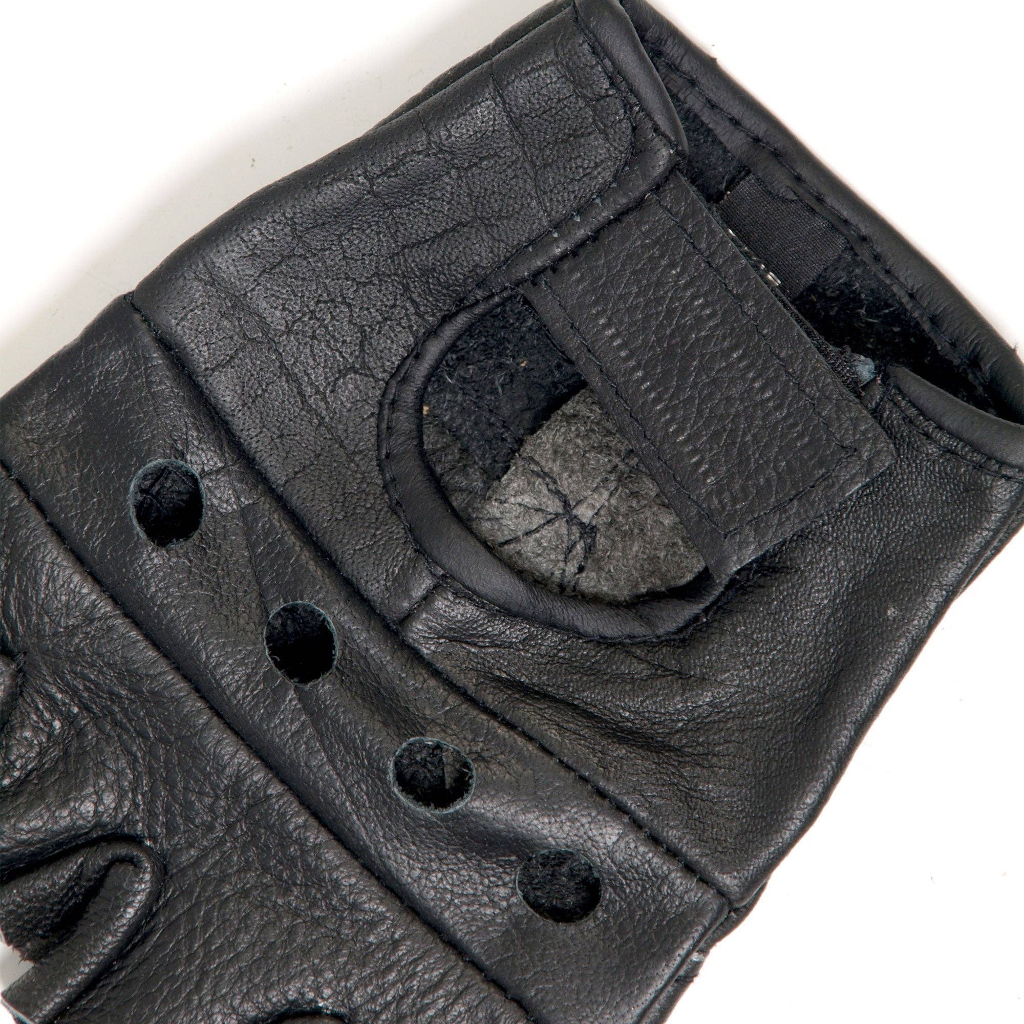 Leather Raider Fingerless Gloves